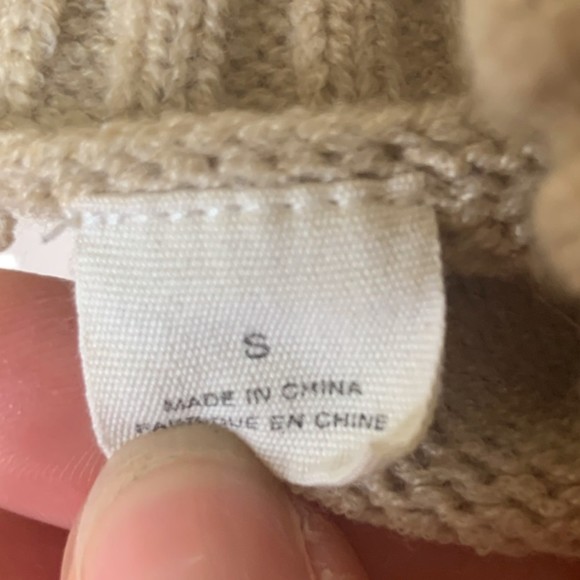 Anthropologie Moth Cowlneck Slouchy Fit Poncho Sweater Small Sleeveless - Picture 10 of 10